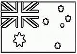 Coloring Australia Flag Pages Kids Colouring Australian Flags Thinking Popular Anycoloring Visit sketch template