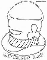 Hat Coloring Pages Coloringway sketch template