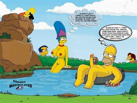 pic222268 bart simpson cosmic homer simpson marge simpson milhouse van houten nelson