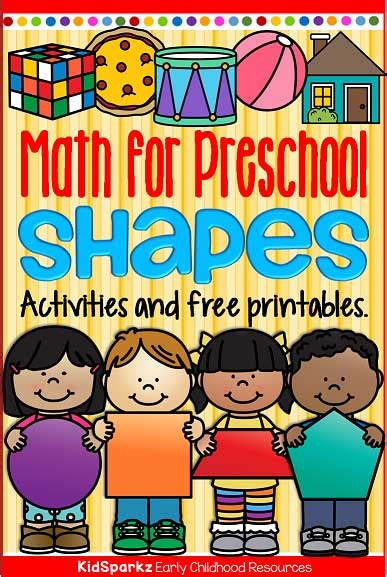 shapes printables  activities  preschool pre   kindergarten