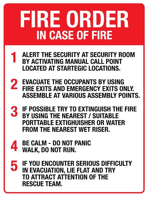 fire order sign  signs
