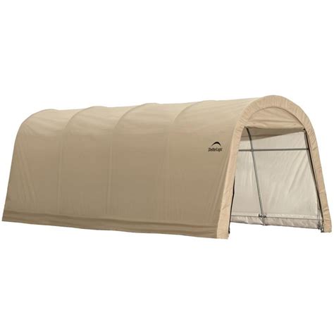 shelterlogic  ft   ft polyethylene canopy storage shelter  lowescom