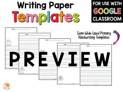blank writing paper templates