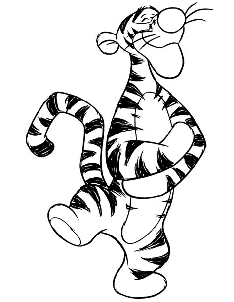 tigger colouring pages coloring home