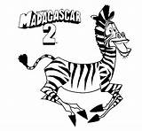 Marty Madagascar Coloring Pages Zebra Colored Color Cartoons Print Do October 2009 sketch template