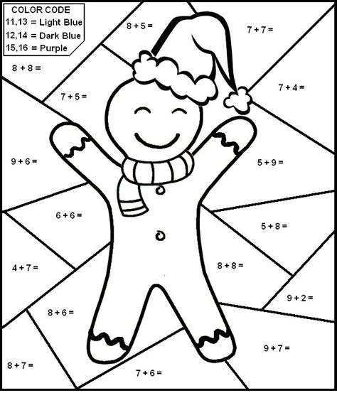 color  number addition  coloring pages  kids