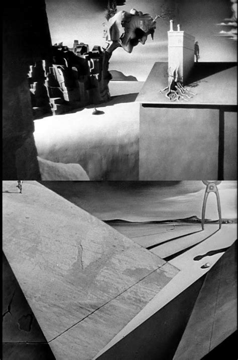 stills from the salvador dalí designed dream sequence in