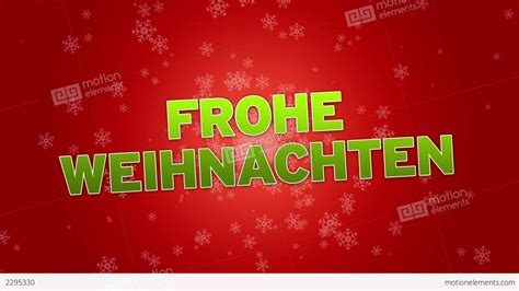 Merry Christmas In German Stock Animation 2295330