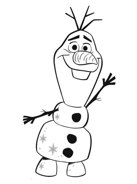 frozen  coloring pages olaf