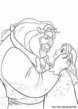 Beauty Beast Coloring Pages Printable Getcolorings sketch template