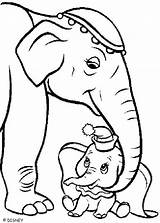 Dumbo Mother Coloring Pages His Color Print Disney Hellokids Happy sketch template
