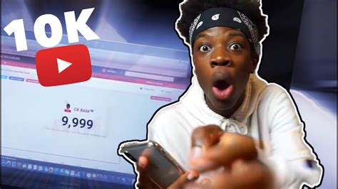 10k subs live reaction youtube