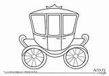 Carriage Colouring Coloring Pages Cinderella Drawing Queen Royal Pumpkin Clipart Family Kids Elizabeth Baby Princess Horse Queens Printable Ii Drawings sketch template