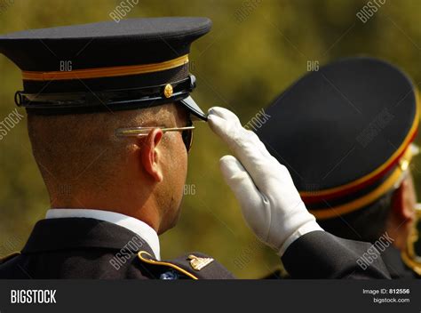 soldier saluting image photo bigstock