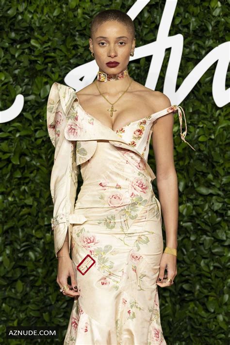 adwoa aboah showed off her great cleavage at the fashion awards 2019 at