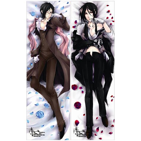 black butler male body pillow case anime dakimakura