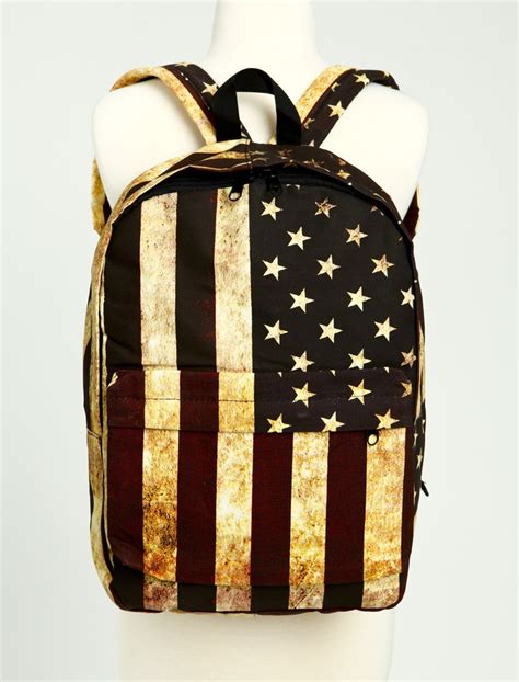 distressed  flag backpack  backpacks bags junior outfits