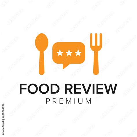 food review logo icon vector template stock vektorgrafik adobe stock