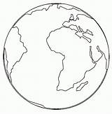 Earth Simple Drawing Coloring Globe Pages Color Drawings Visit Getdrawings sketch template
