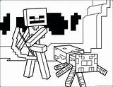 Minecraft Coloring Pages Creeper Skeleton Herobrine Wither Spider Drawing Villager Mutant Printable Color Colouring Fight Sheep Print Getcolorings Kids Getdrawings sketch template