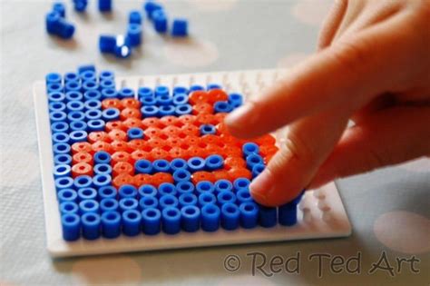 sneaky craft hama beads red ted arts blog