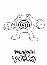 Pokemon Kolorowanka Do Wydruku Poliwrath Pokemony sketch template