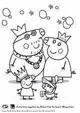 Peppa Pig Colouring Coloring Pages Printable Family Friends Sketch Printables Sheet Color Print Inspiration Kids Getcolorings Huge Plus Getdrawings Cute sketch template