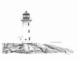 Cove Lighthouse Peggys Template sketch template