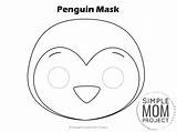 Pinguino Simplemomproject Colorear Cutout Mascaras Lf Juliette sketch template