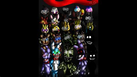 Five Nights At Freddy S 1 2 And 3 All Animatronics