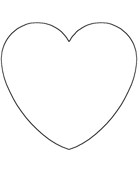 heart simple shapes coloring pages coloring book shape coloring