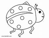 Ladybug Coloring Pages Printable Template Dot Spots Sheet sketch template
