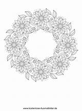 Blumenkranz Erwachsene Ausmalen Vorlagen Ausmalbild Ausdrucken Mandalas Malen Vorlage Einfache sketch template