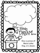 Jr Luther Martin King Dream Speech Freebie Pack Coloring Pages Template Worksheet Kindergarten School Activities sketch template