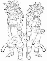 Goku Ssj4 Chibi sketch template