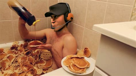 Sexy picture with waffles