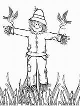 Scarecrow Coloring Pages Scary Printable Fall Thanksgiving Color Print Kids Getcolorings Choose Board Batman Halloween Easy sketch template