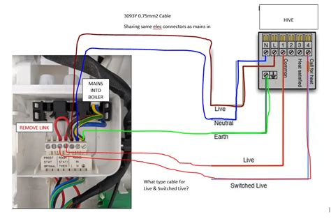 hive  wiring   ideal independent  combi boiler diynot forums