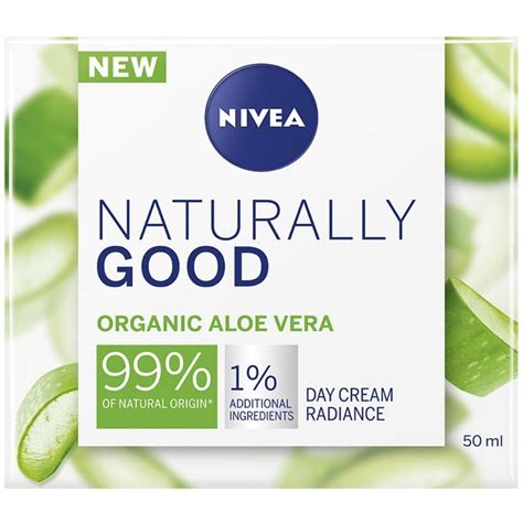 nivea naturally good organic aloe vera radiance day cream ml skin