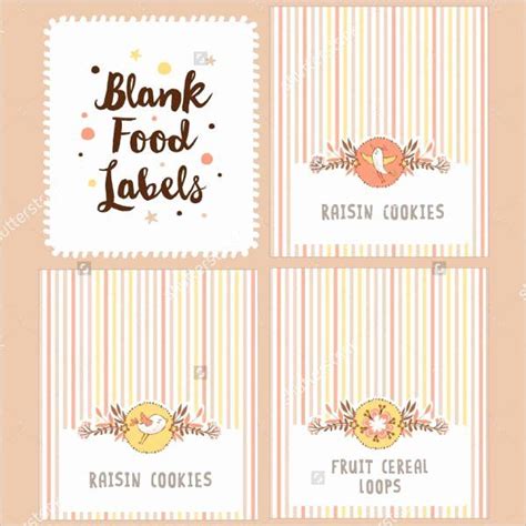 blank nutrition label template   labels printables  templates templates