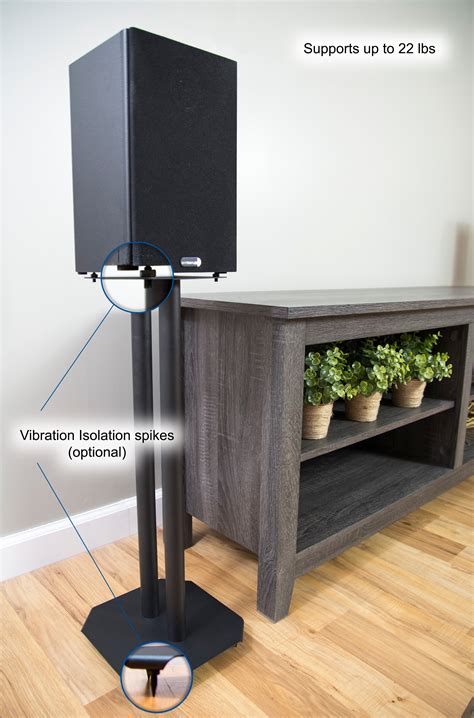 universal steel floor speaker stands  surround sound book shelf speakers ebay