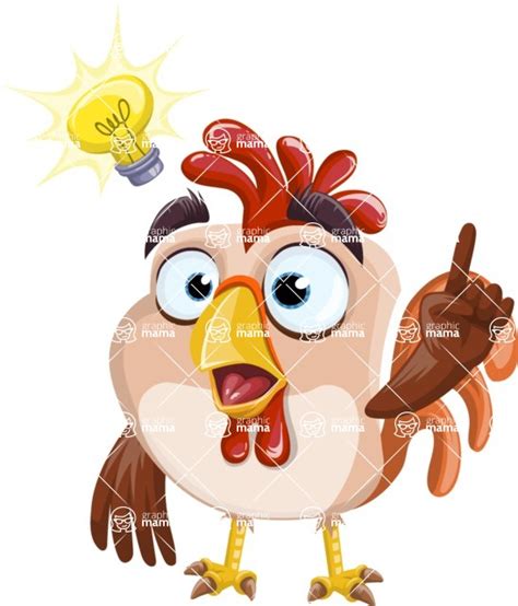 Rooster Cartoon Vector Character Aka Mr Cock A Doodle Doo Idea