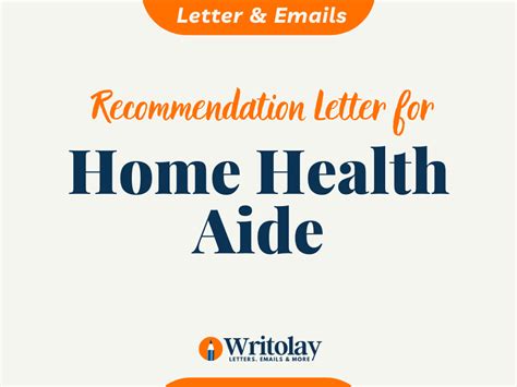 home health aide recommendation letter template writolay