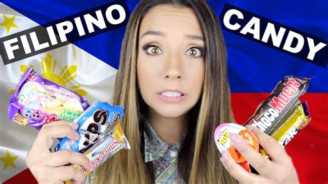 british girl tries filipino candy thoserosiedays youtube