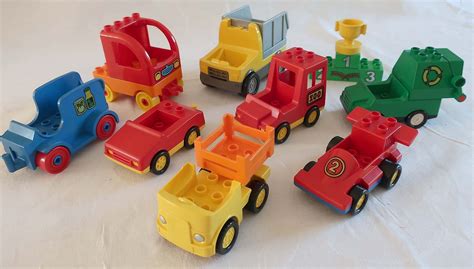 lego duplo jaettemanga bilar bil av olika modell  koep pa tradera