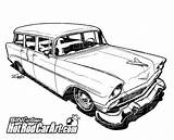 Chevy Drawing Car Clipart Hot Nomad Classic 1956 C10 Rod Nova Clip Chevrolet Muscle Retro Suburban Wagon Coloring Vector Cars sketch template