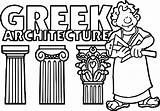 Coloring Greek Greece Pages Wecoloringpage sketch template