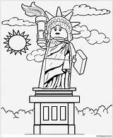 Lego Statue Liberty Pages Coloring City Dolls Toys sketch template