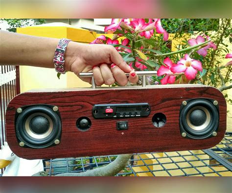 diy handbuilt portable boombox  steps  pictures instructables