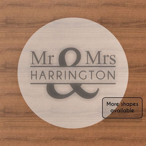 custom mr and mrs cookie stamp for wedding personalised cookie etsy